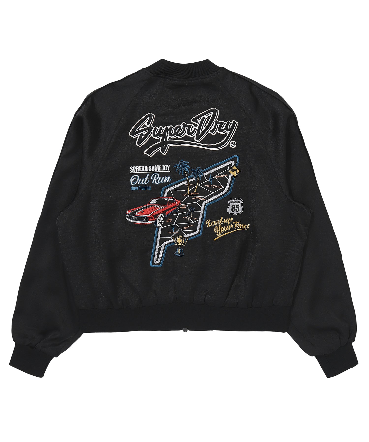 W Skating Club Crop Sukajan Jacket - Superdry Singapore