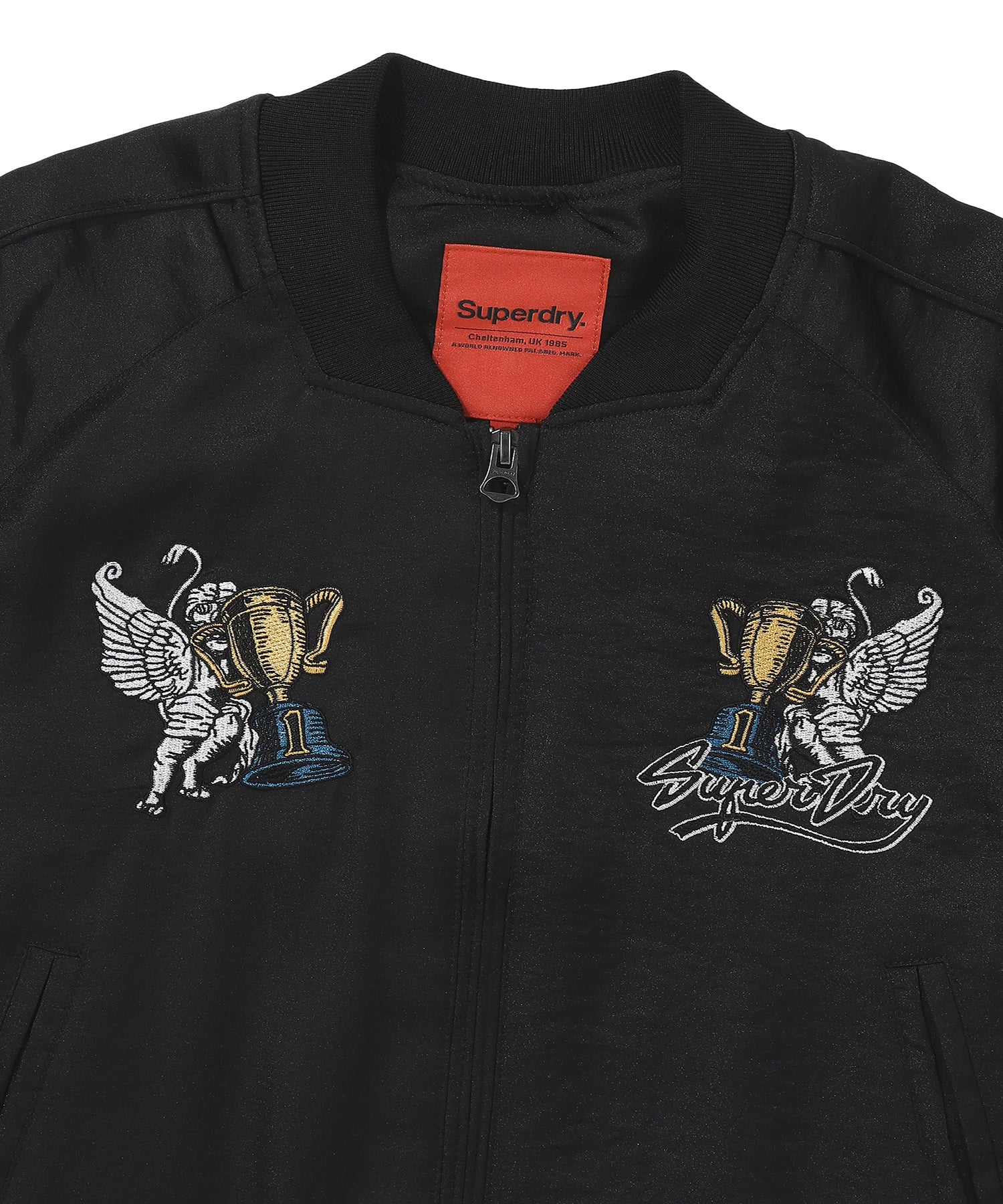 W Skating Club Crop Sukajan Jacket - Superdry Singapore