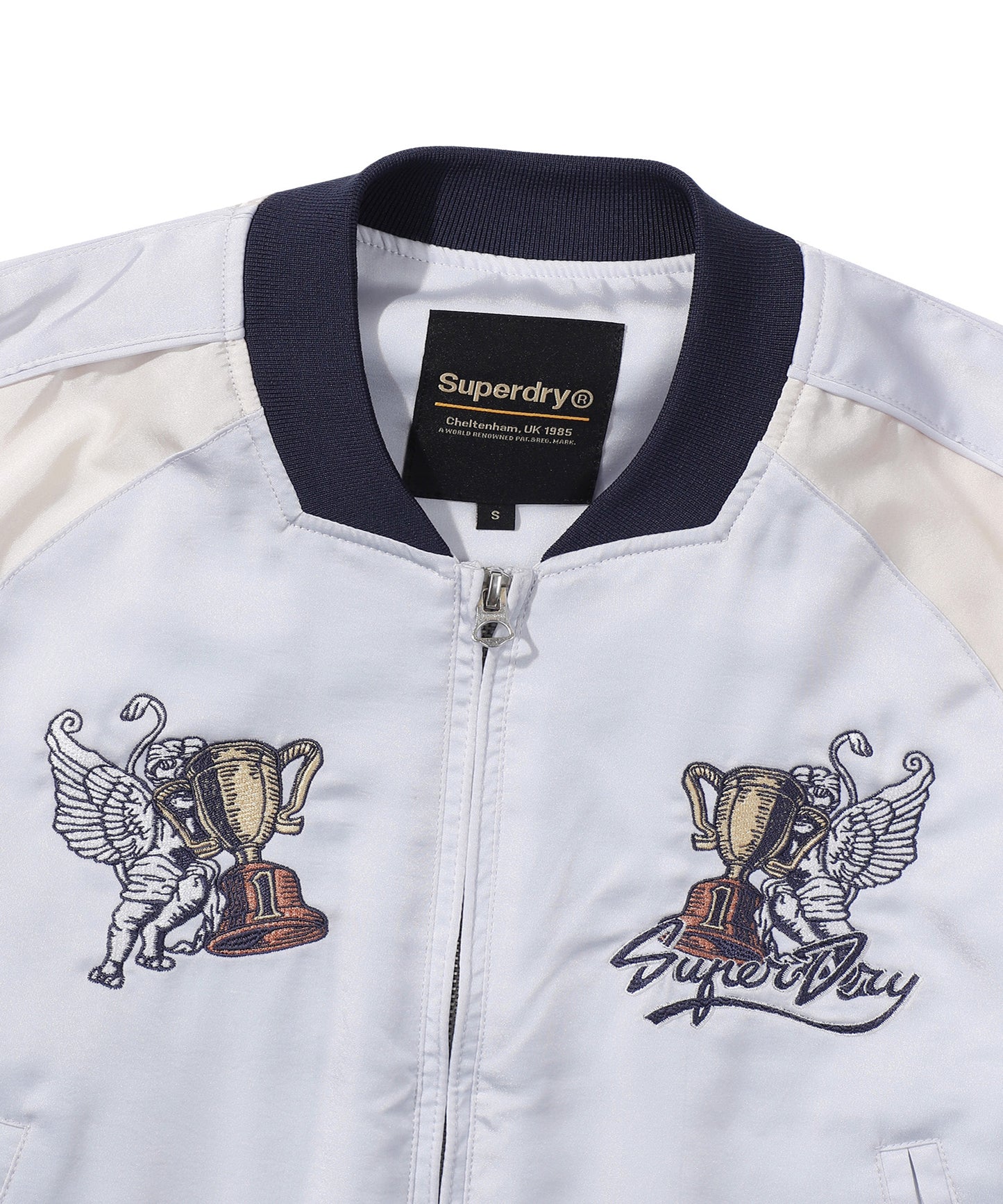 W Skating Club Crop Sukajan Jacket - Superdry Singapore