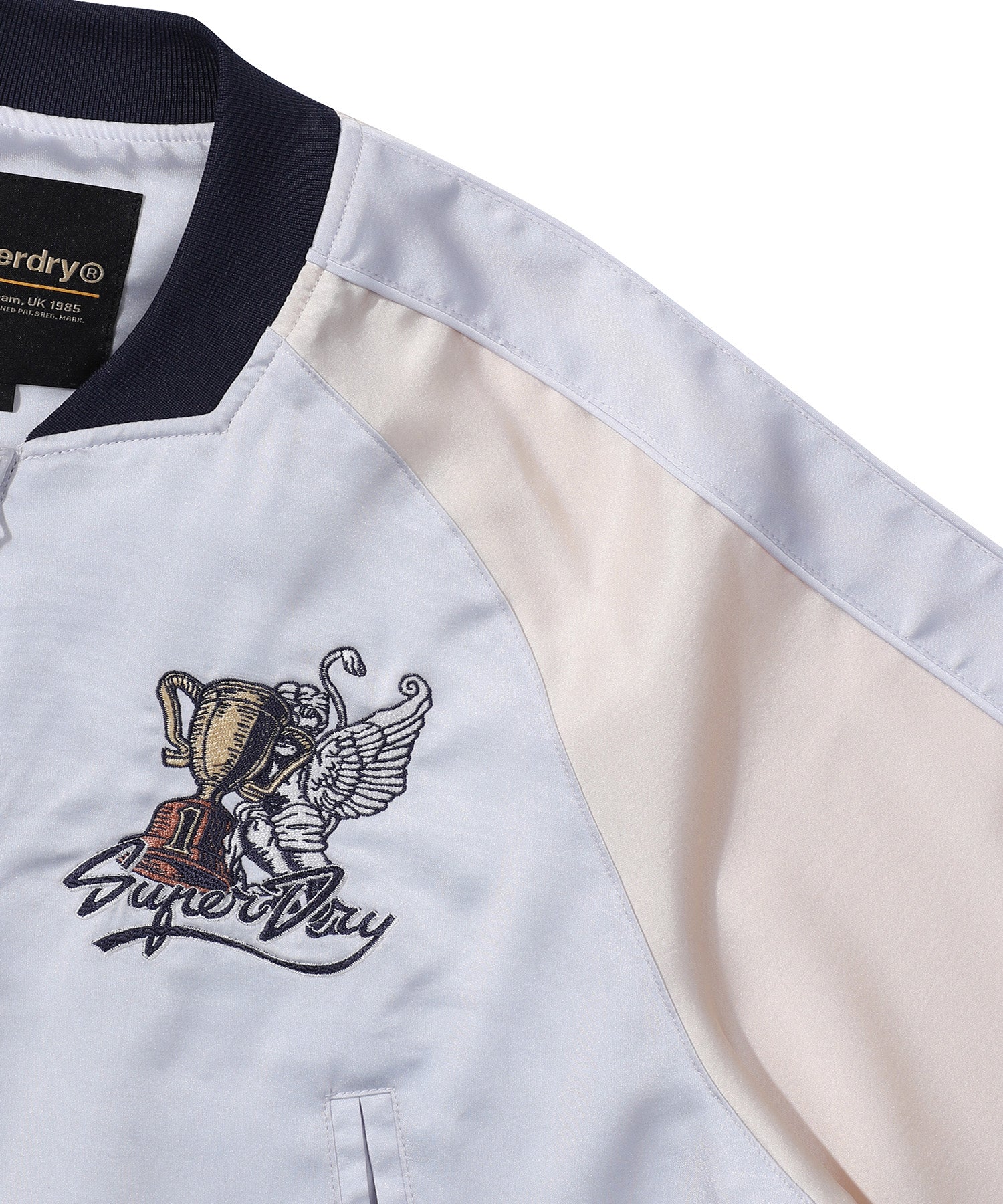 W Skating Club Crop Sukajan Jacket - Superdry Singapore