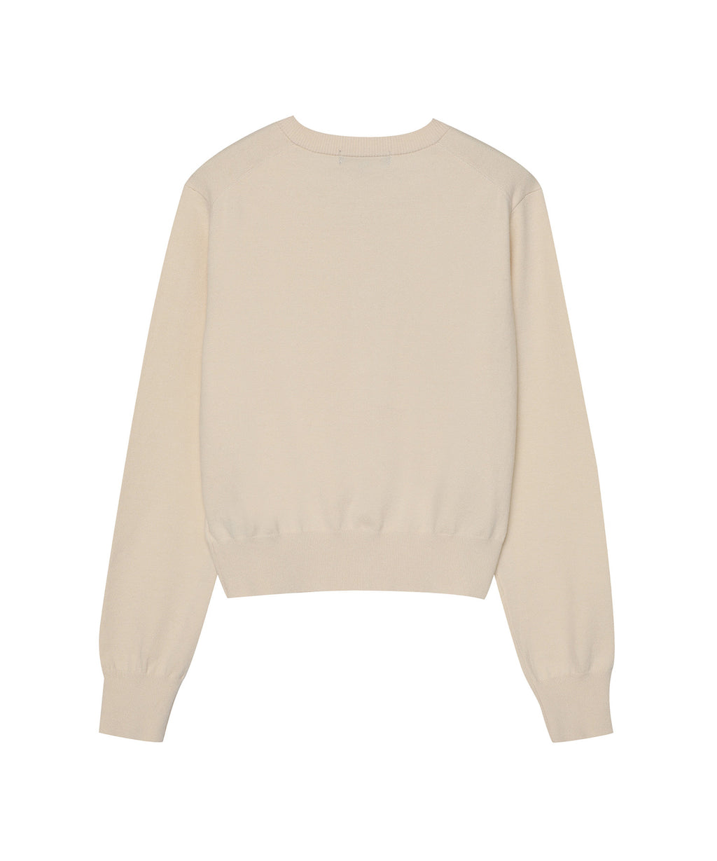 W Roundneck Kint Cardigan - Superdry Singapore