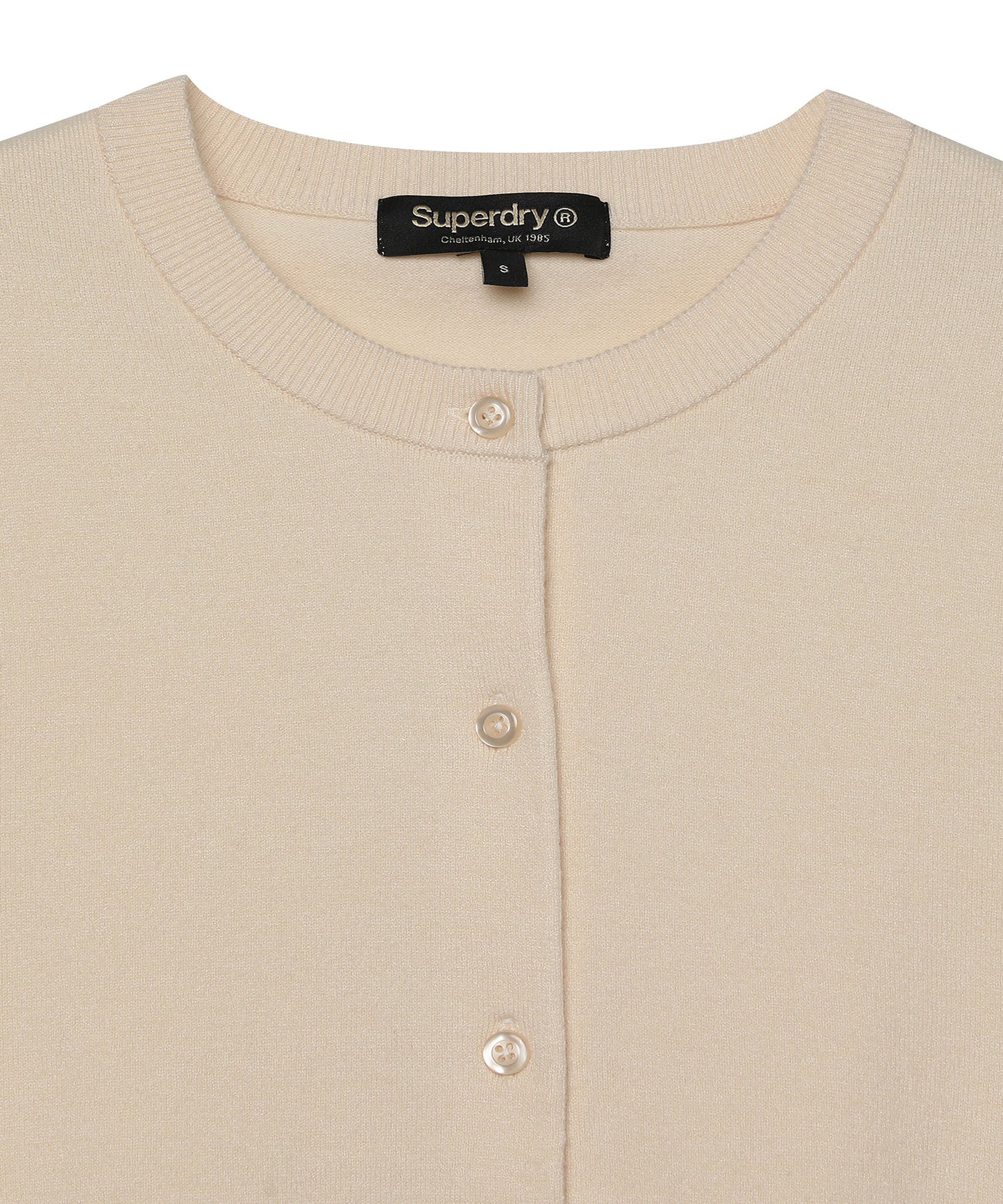 W Roundneck Kint Cardigan - Superdry Singapore