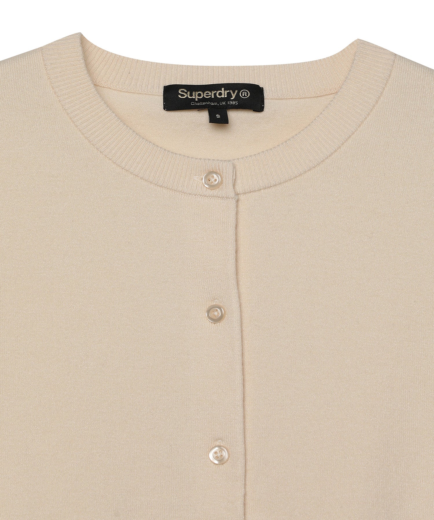 W Roundneck Kint Cardigan - Superdry Singapore