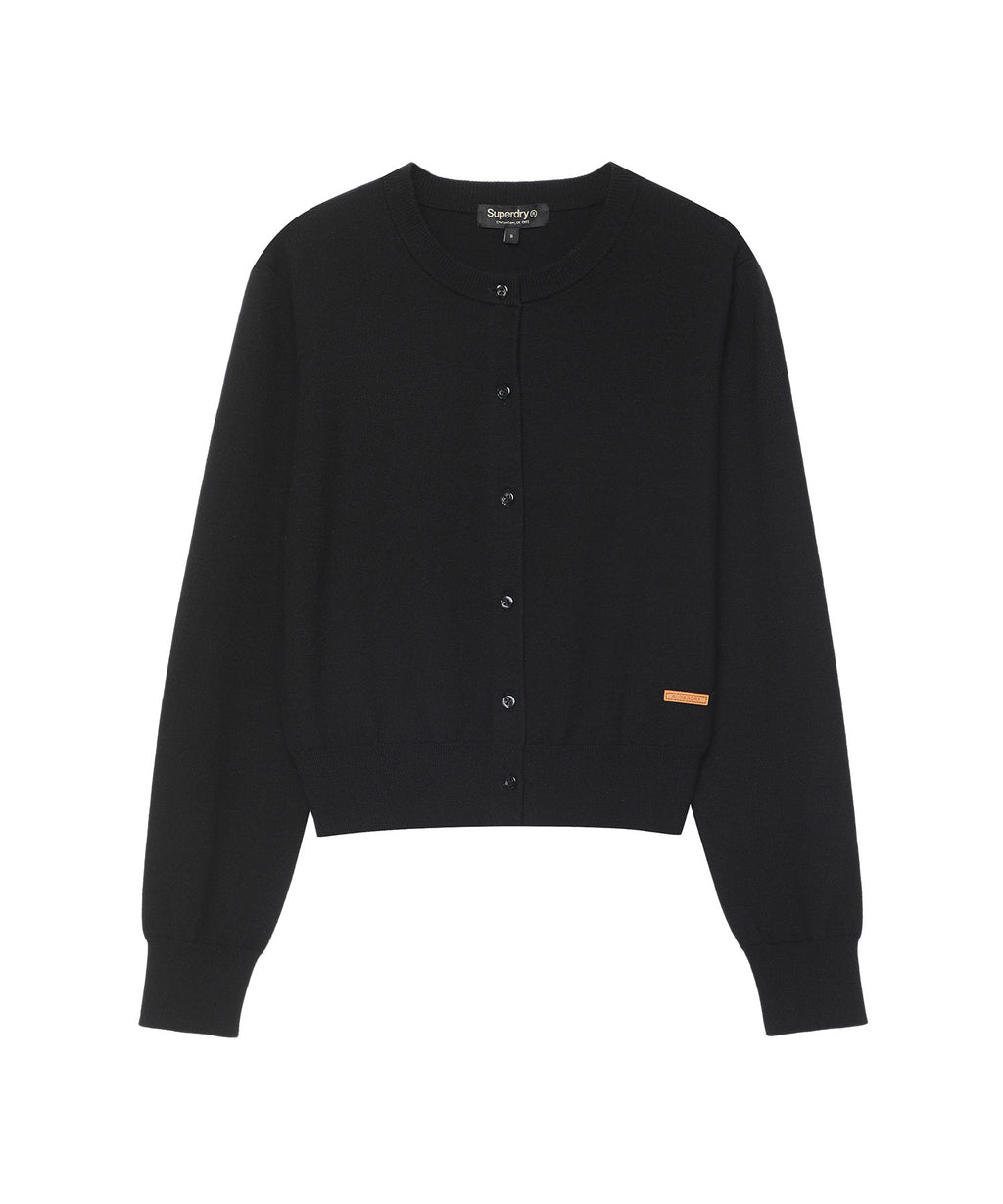 W Roundneck Kint Cardigan - Superdry Singapore