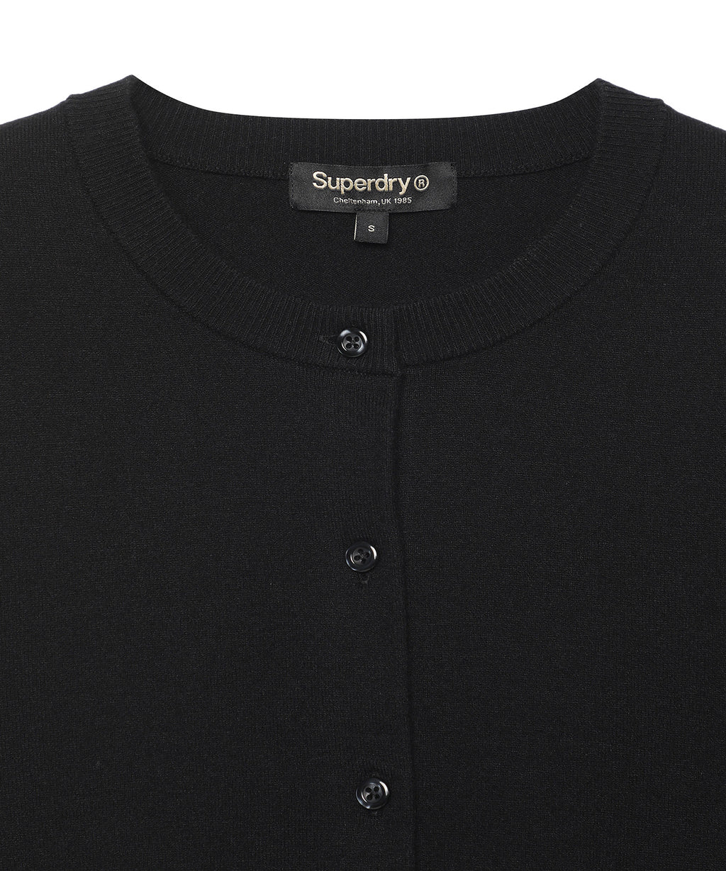 W Roundneck Kint Cardigan - Superdry Singapore