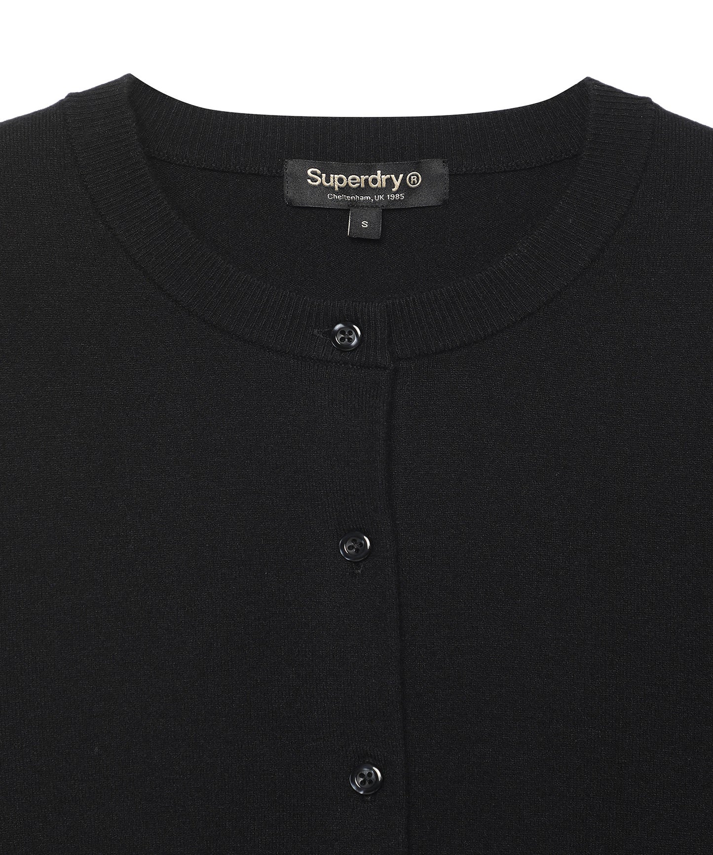 W Roundneck Kint Cardigan - Superdry Singapore