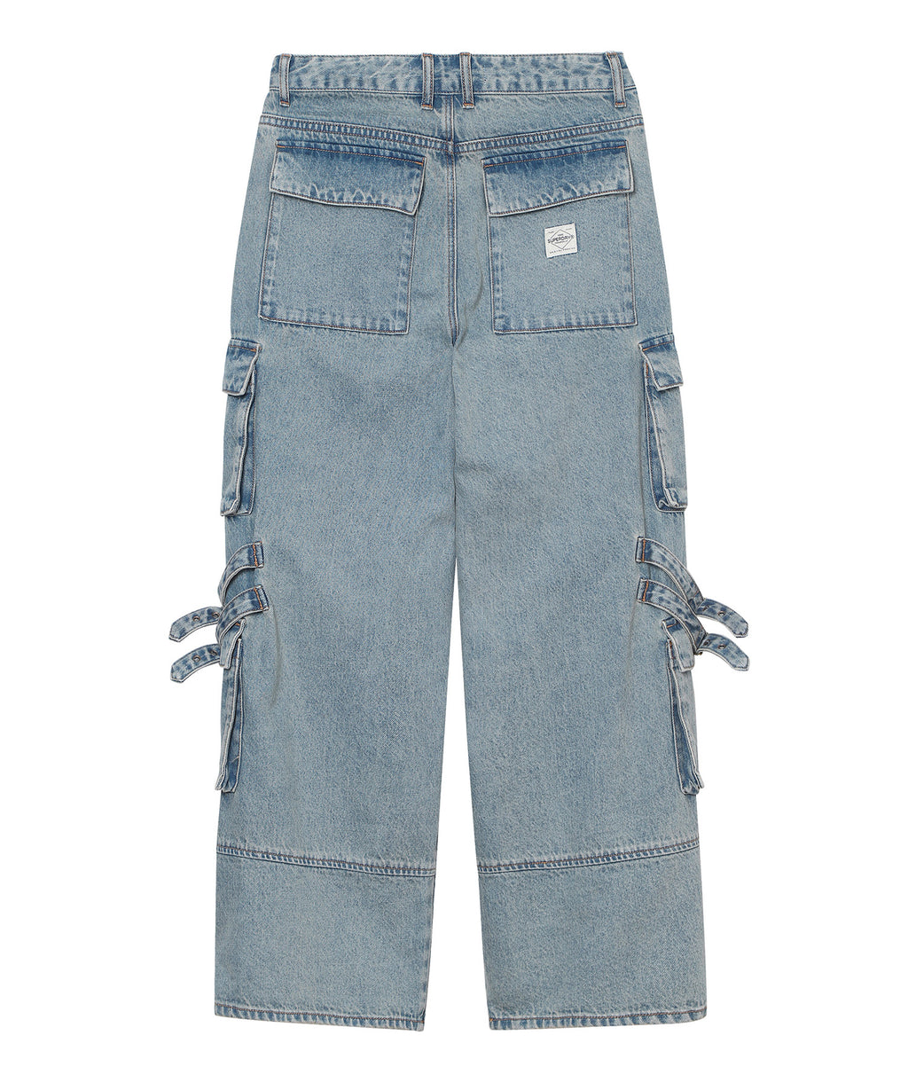 W Vintage Cargo Denim Pants - Superdry Singapore