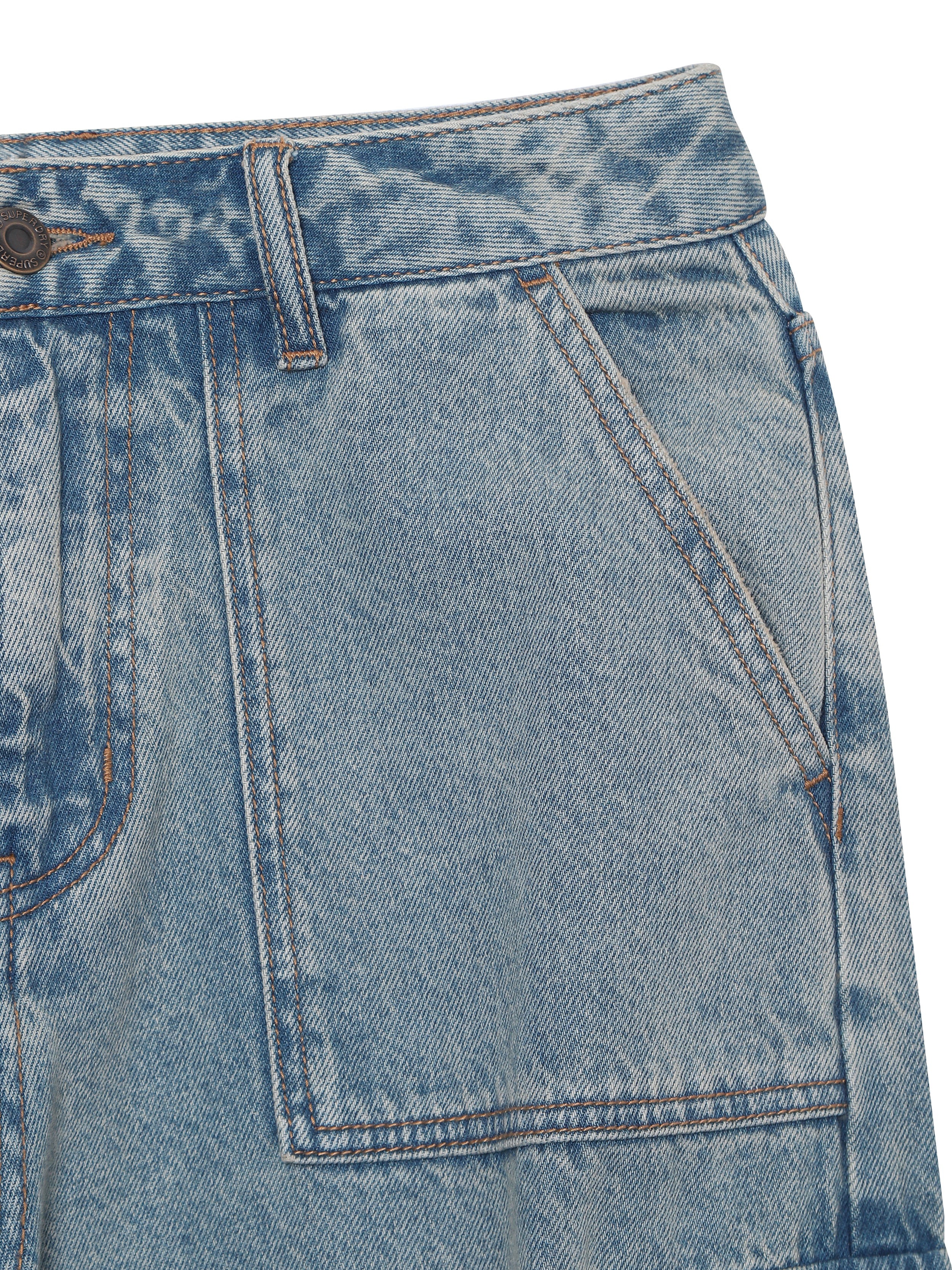 W Vintage Cargo Denim Pants - Superdry Singapore
