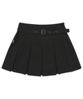 W Indie Sleaze Pleats Skirt - Black  - Superdry Singapore