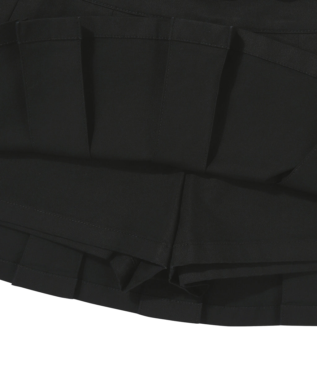 W Indie Sleaze Pleats Skirt - Black  - Superdry Singapore