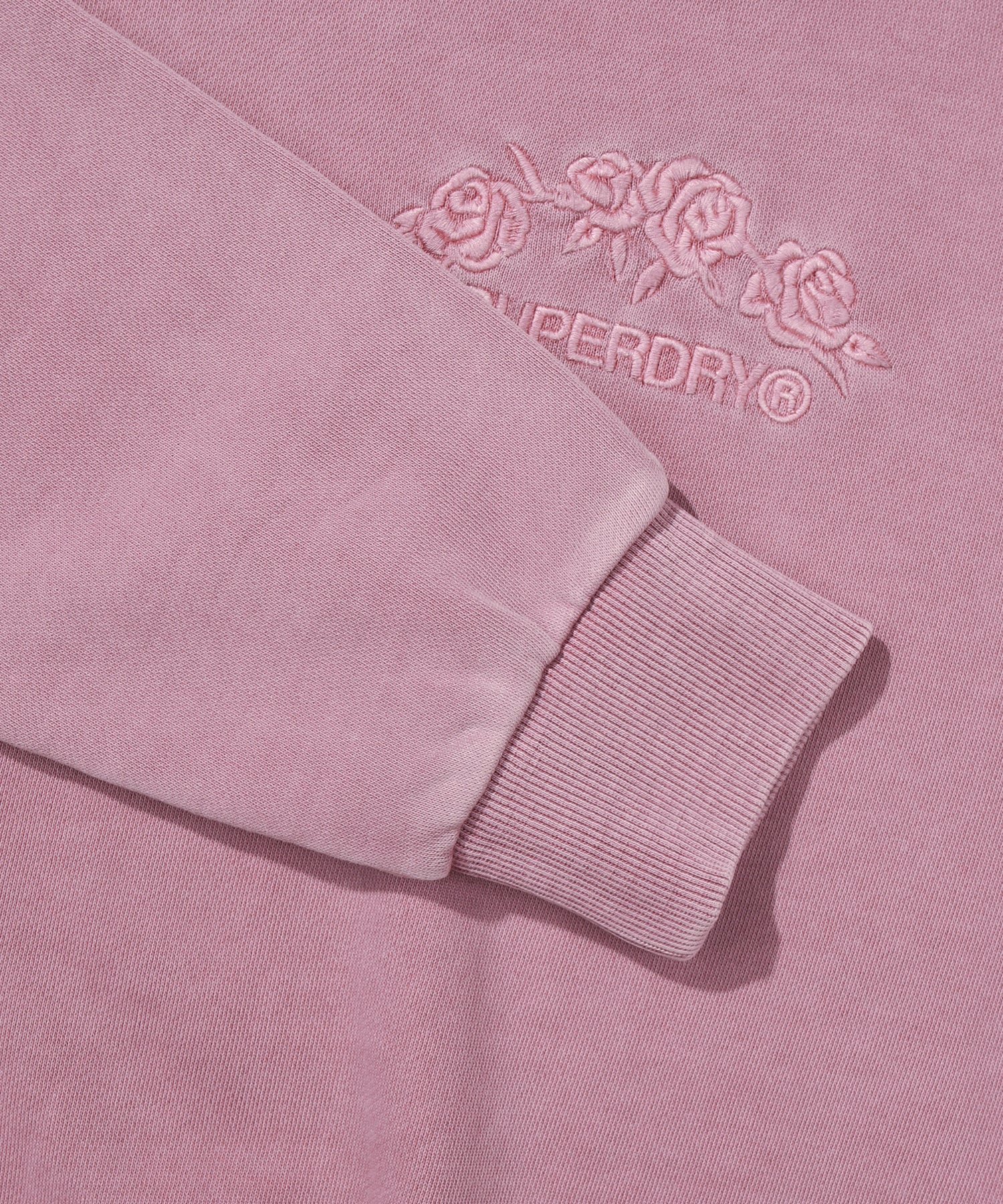 W Flower Embroidered Sweatshirt - Superdry Singapore