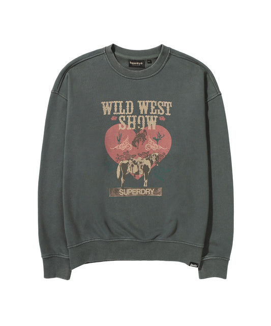 W Vintage Heart Graphic Sweats - Superdry Singapore