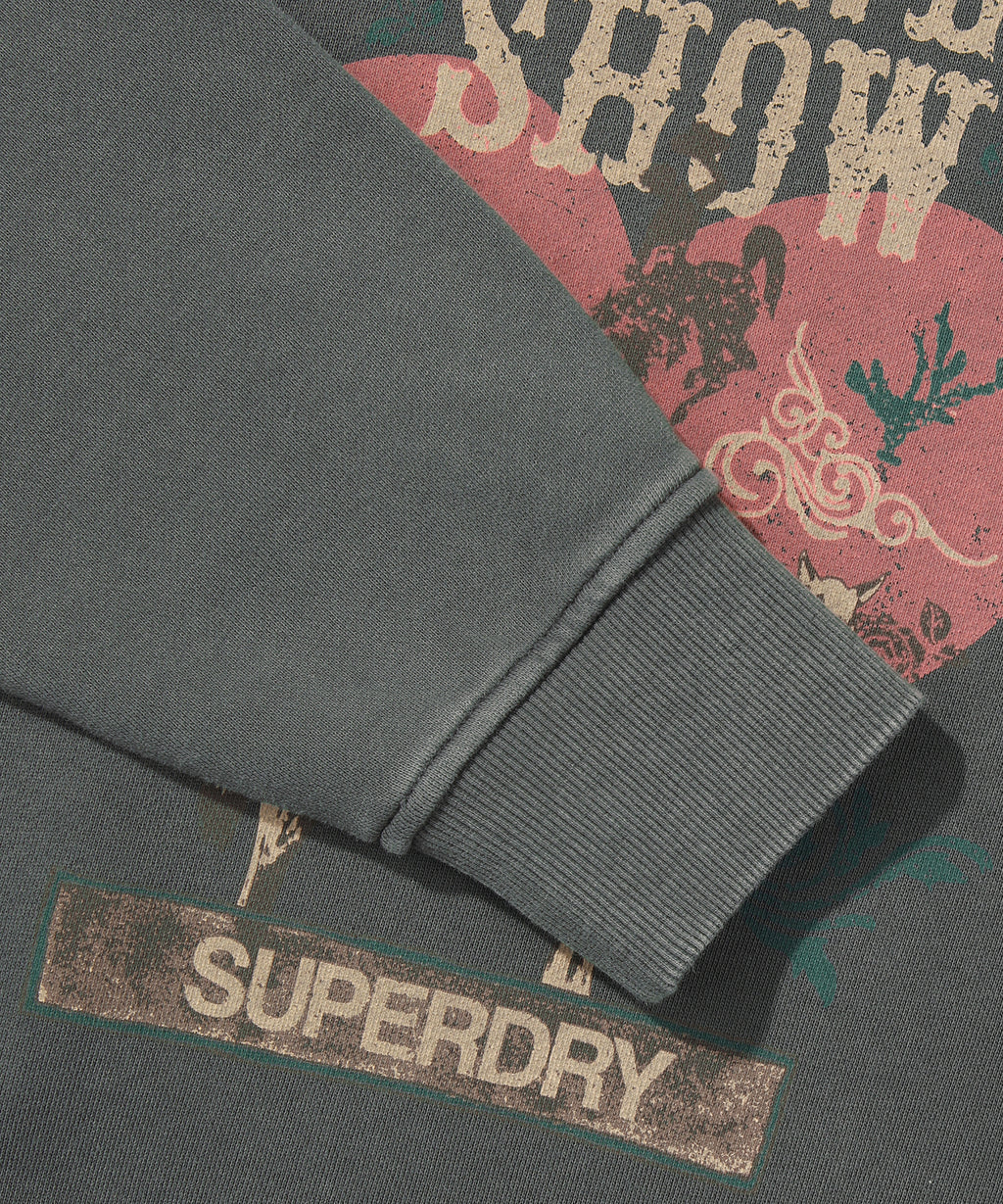 W Vintage Heart Graphic Sweats - Superdry Singapore