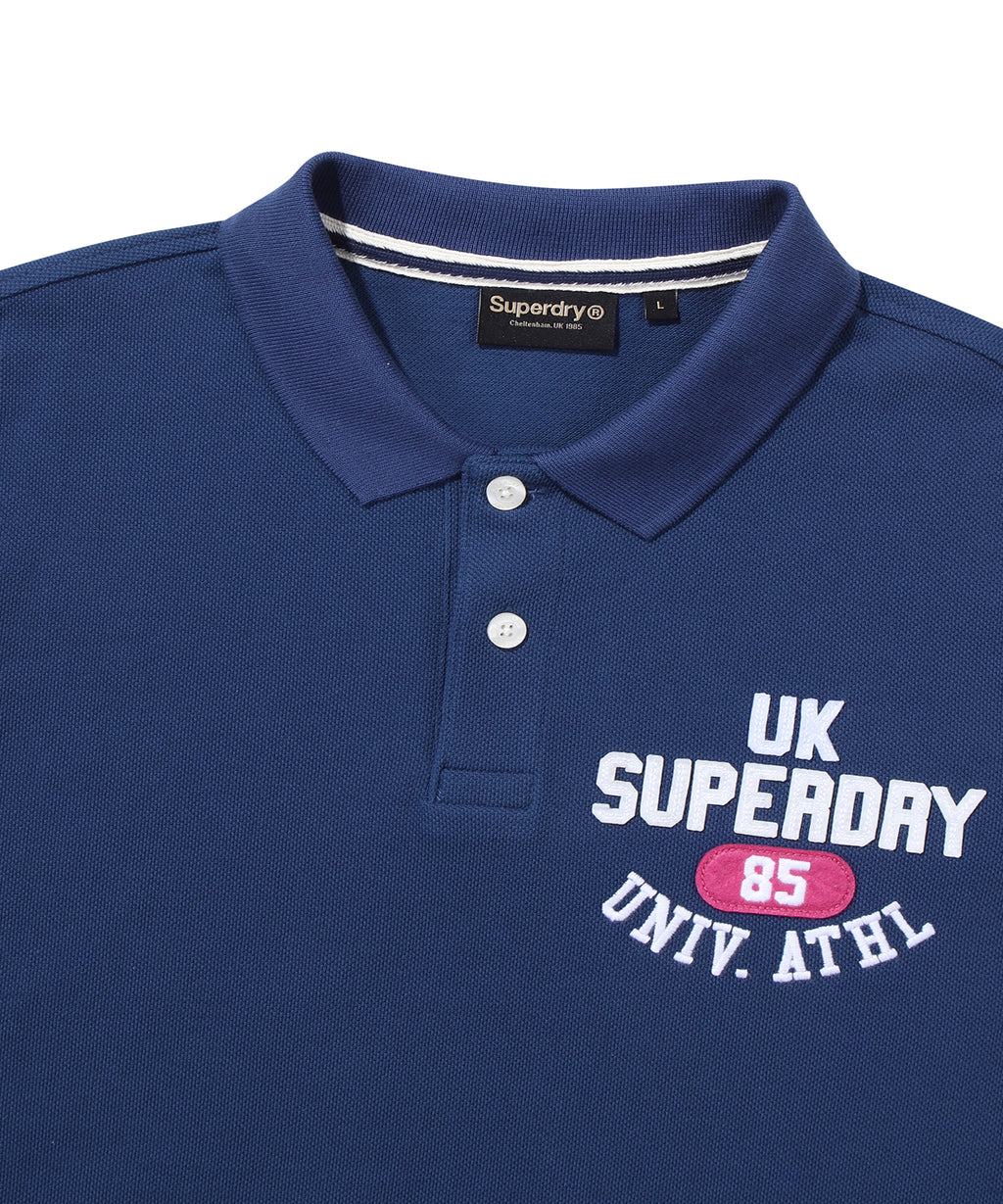Athletics Felt Polo Shirt - Superdry Singapore