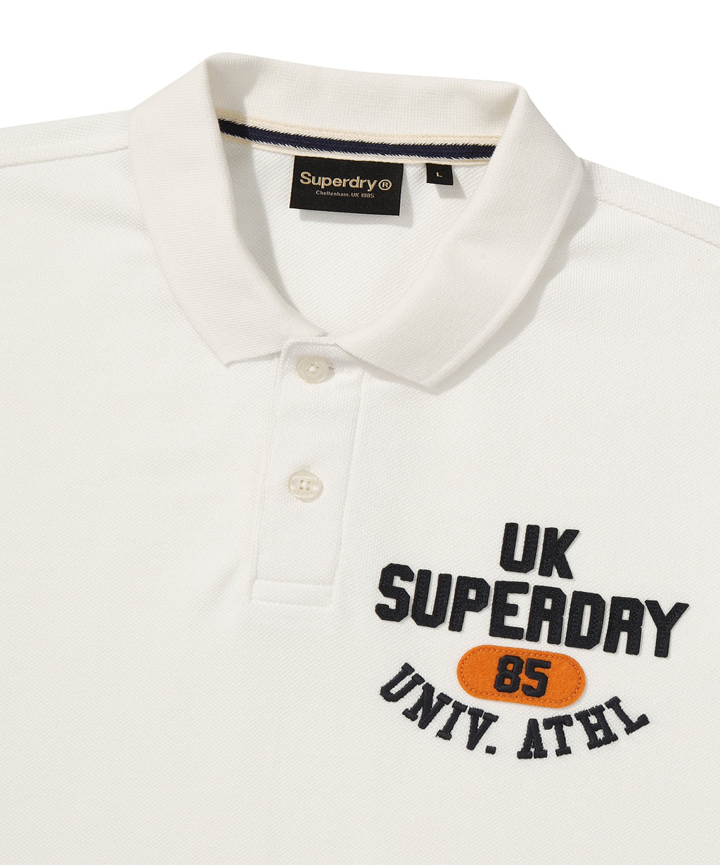 Athletics Felt Polo Shirt - Superdry Singapore