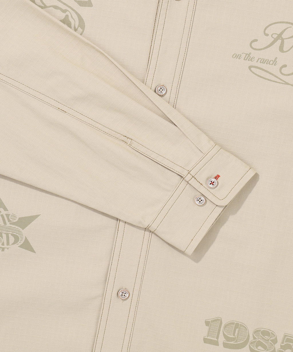 Rich Farmer Graphic Cotton Shirt - Superdry Singapore