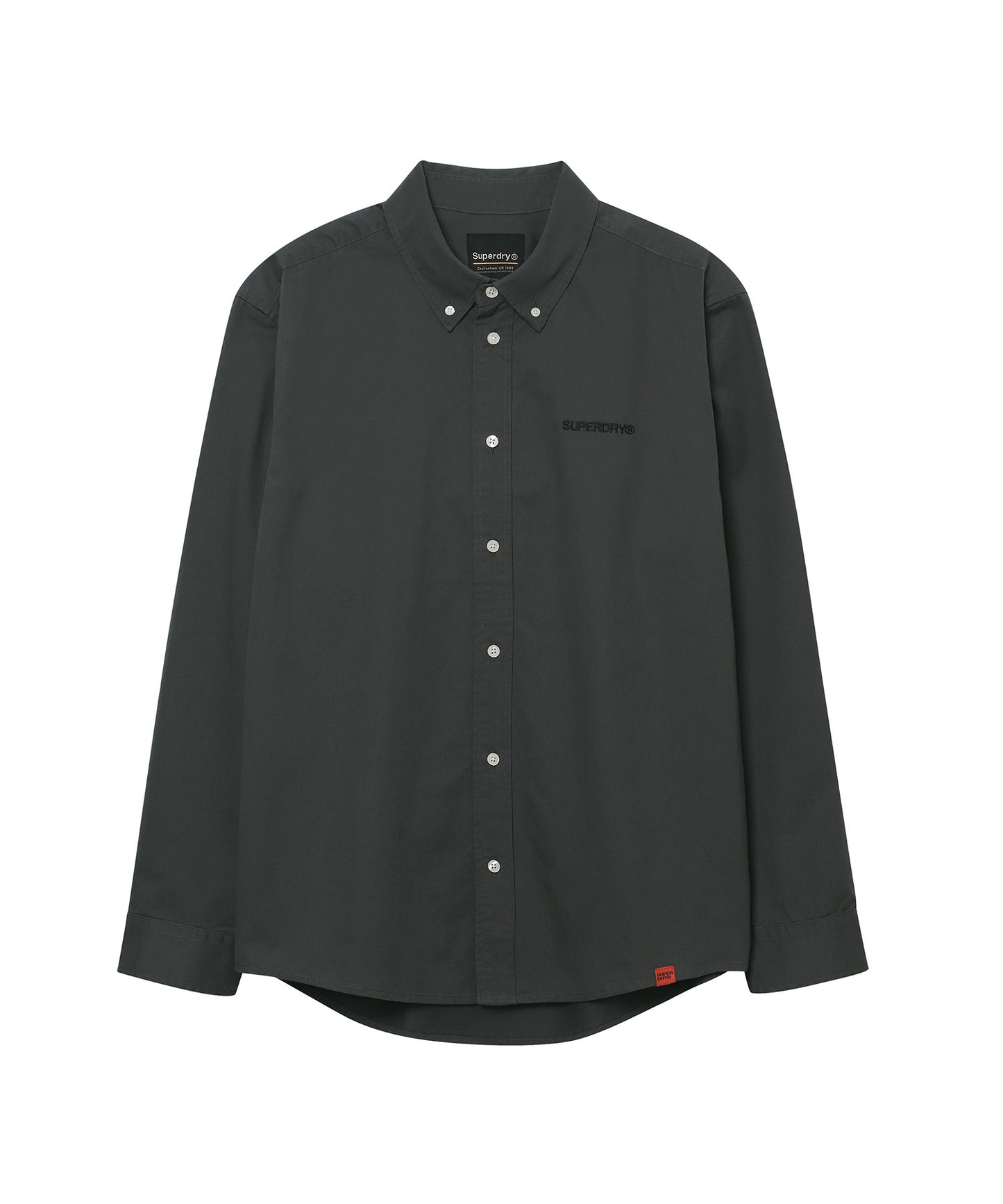 Logo Embroidered Cotton Shirt - Superdry Singapore
