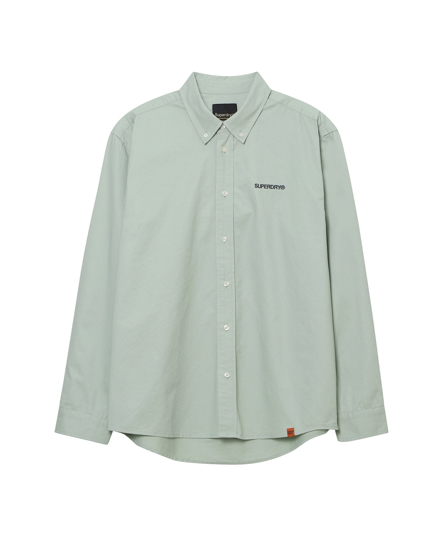 Logo Embroidered Cotton Shirt - Superdry Singapore