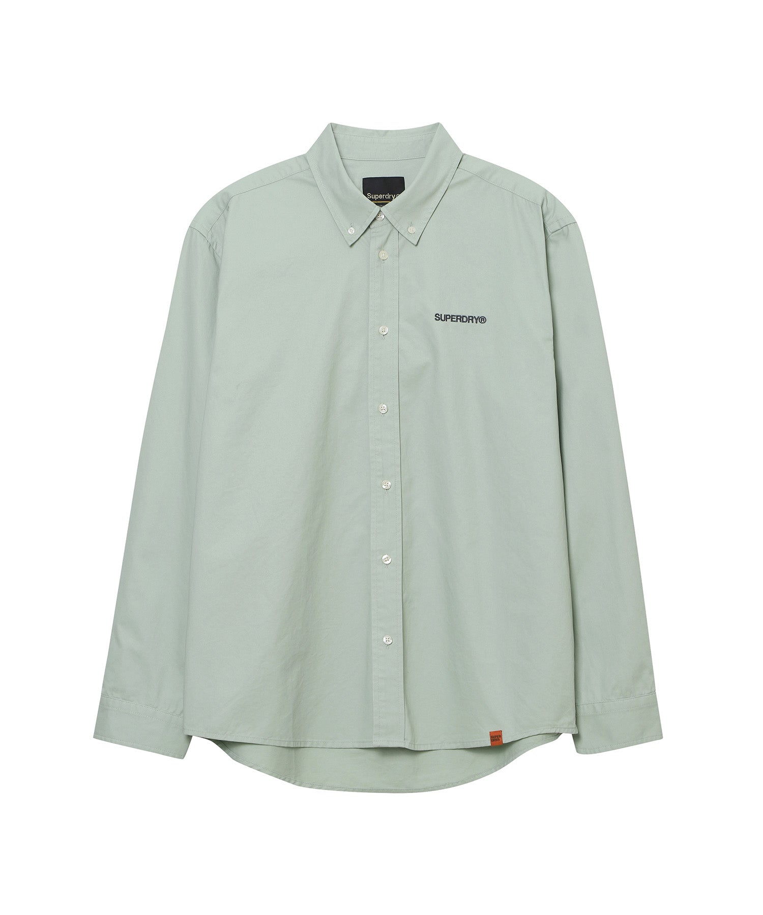 Logo Embroidered Cotton Shirt - Superdry Singapore