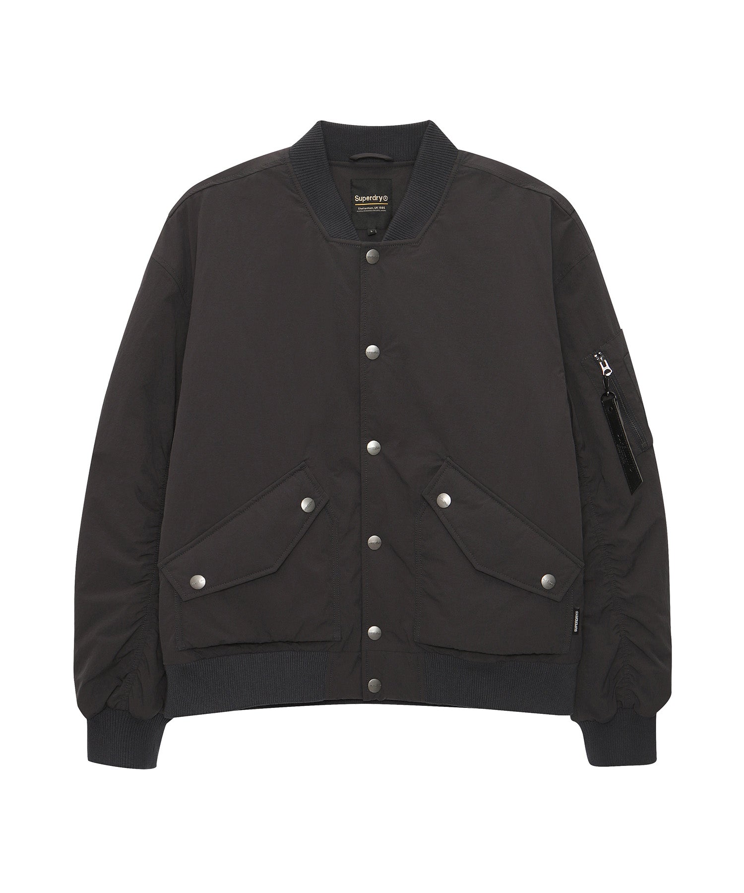 Logo Embroidery Padded Bomber - Superdry Singapore