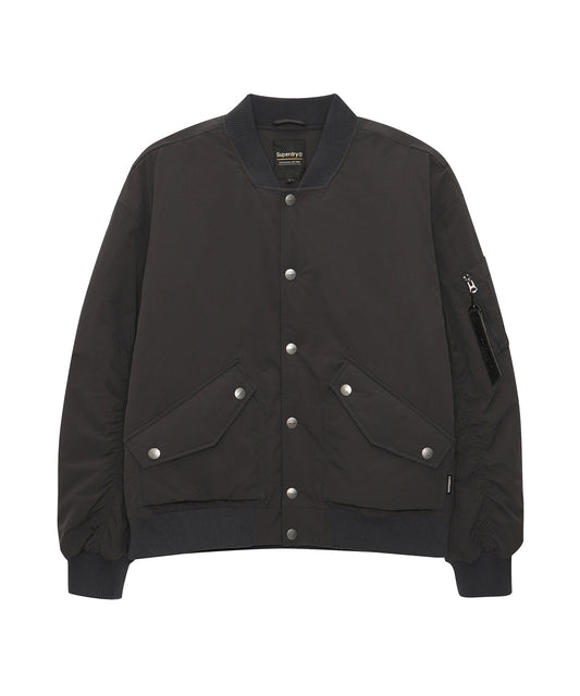 Logo Embroidery Padded Bomber - Superdry Singapore