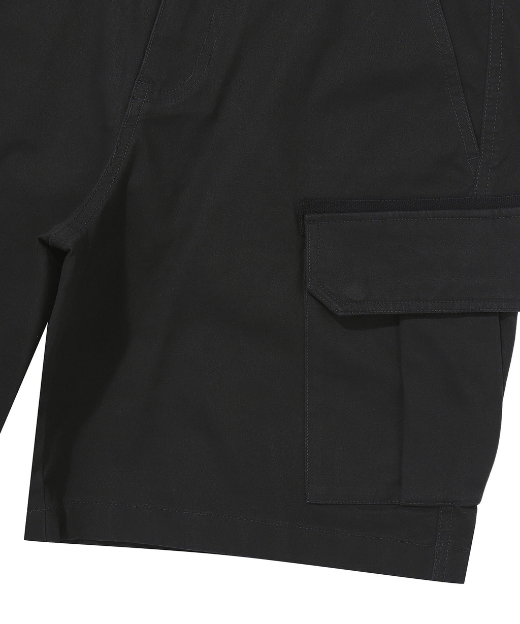 Label Cargo Cotton Shorts - Black - Superdry Singapore