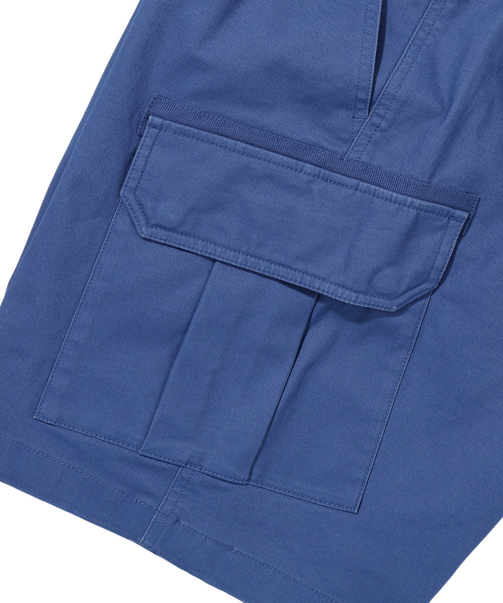 Label Cargo Cotton Shorts - D/Blue - Superdry Singapore