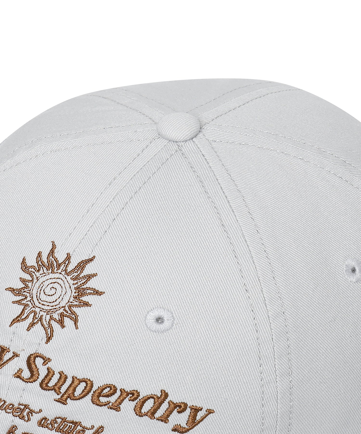Vintage Embroidery Ball Cap - Grey - Superdry Singapore