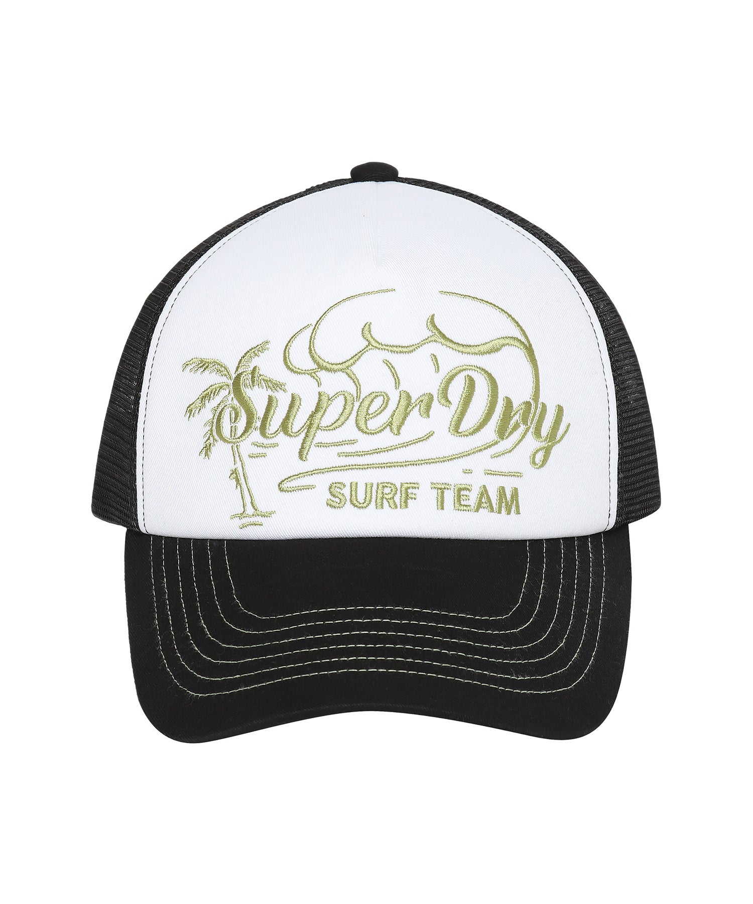 Surf Mesh Trucker Ball Cap - Black - Superdry Singapore