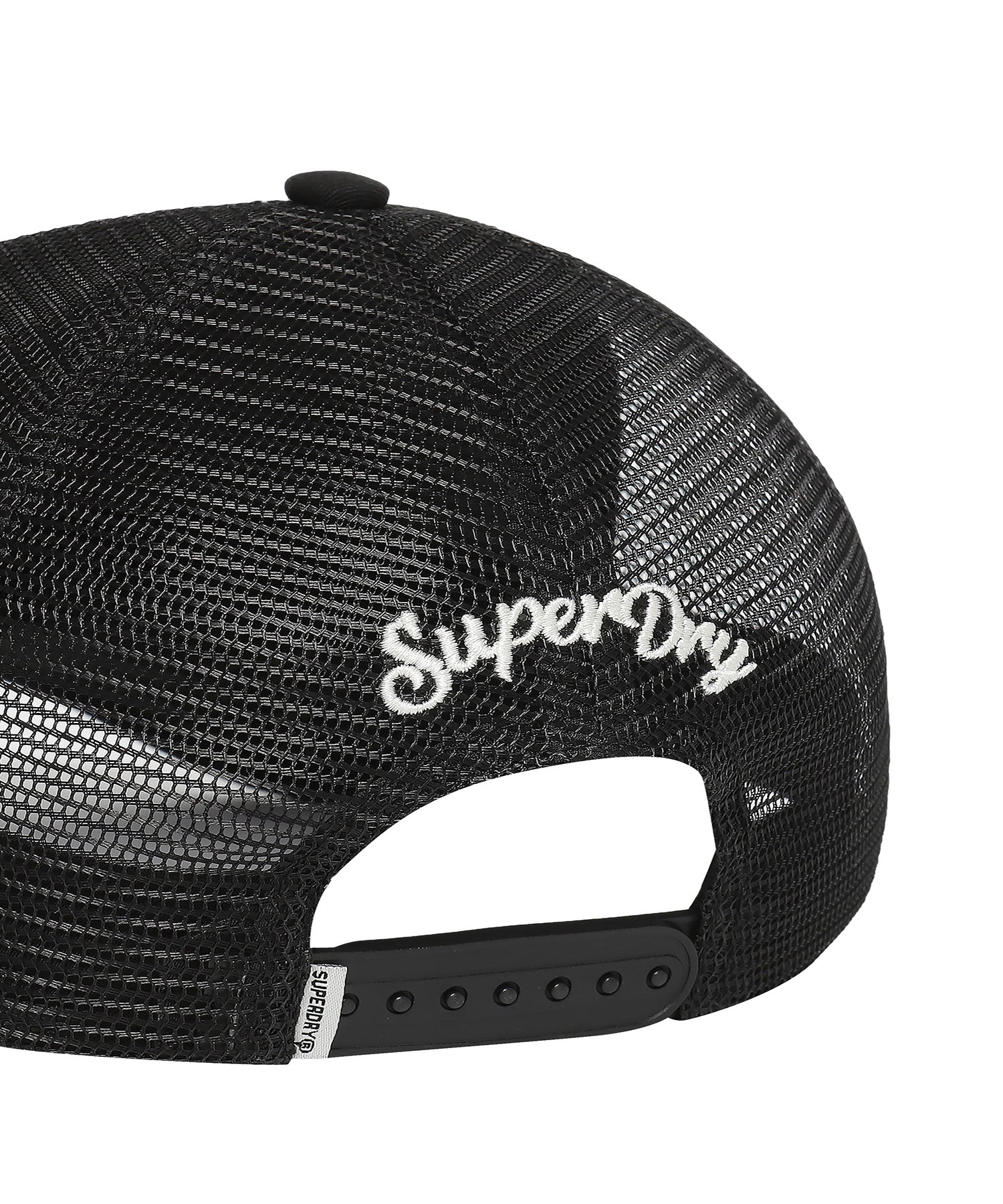 Surf Mesh Trucker Ball Cap - Black - Superdry Singapore