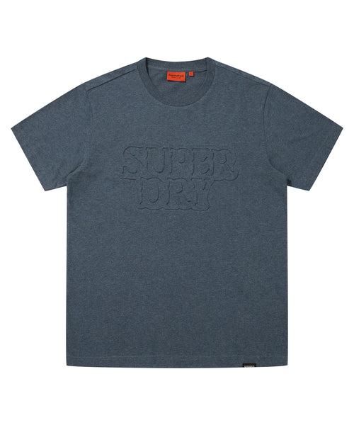 Big Logo Embroidery T-Shirt - M/Indigo - Superdry Singapore