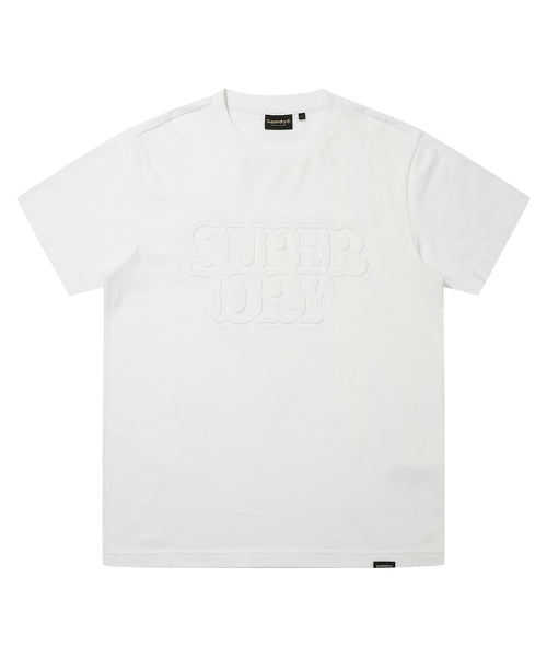 Big Logo Embroidery T-Shirt - White - Superdry Singapore