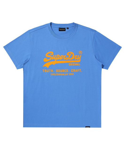 Vintage Logo T-Shirt - Blue - Superdry Singapore