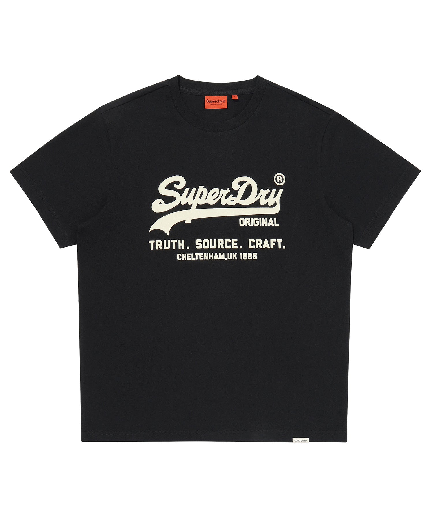 Vintage Logo T-Shirt - Black - Superdry Singapore