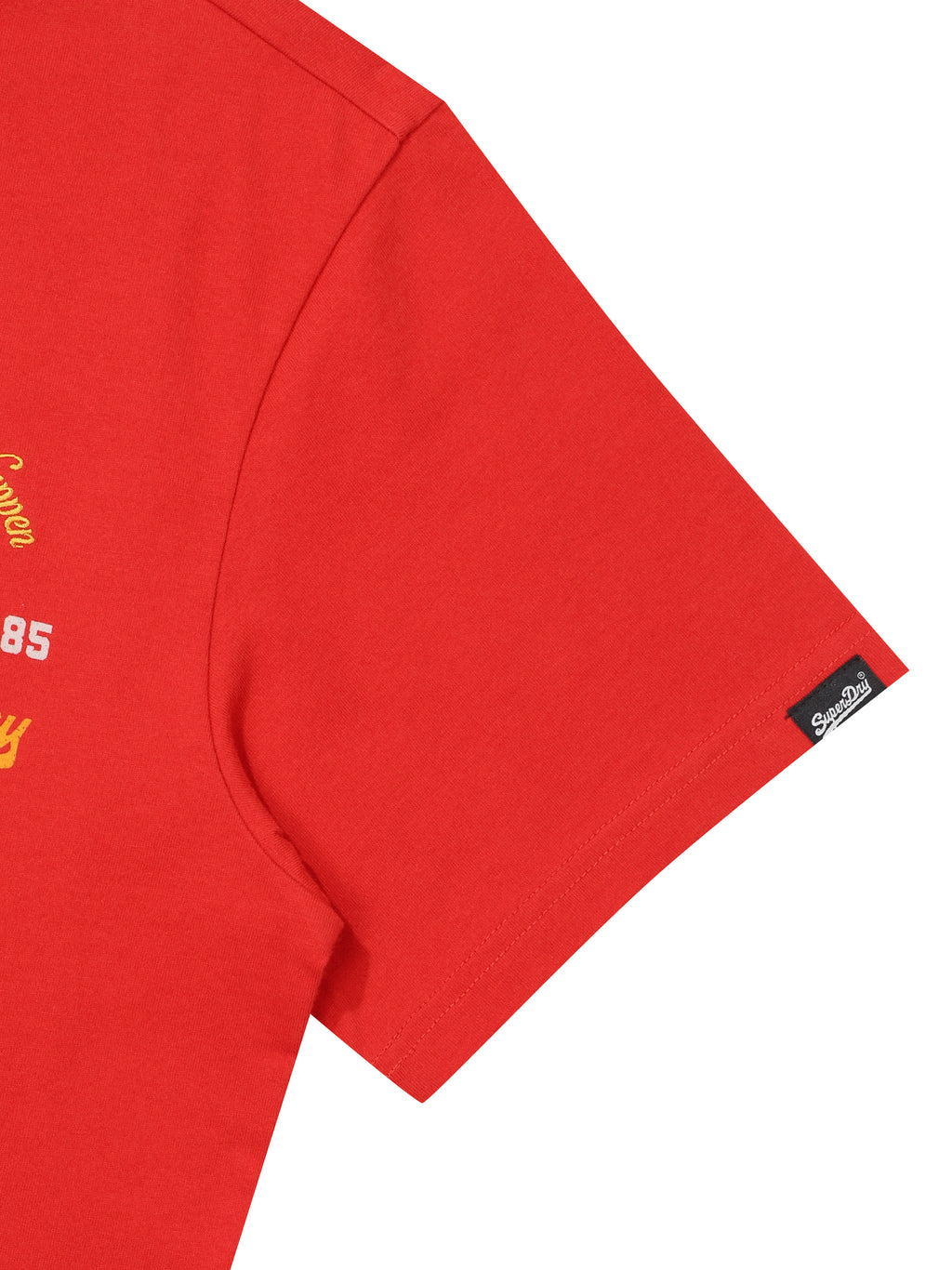 Snake Small Logo T-Shirt - Red - Superdry Singapore