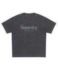 Core Mono Logo T-Shirt - D/Grey  - Superdry Singapore