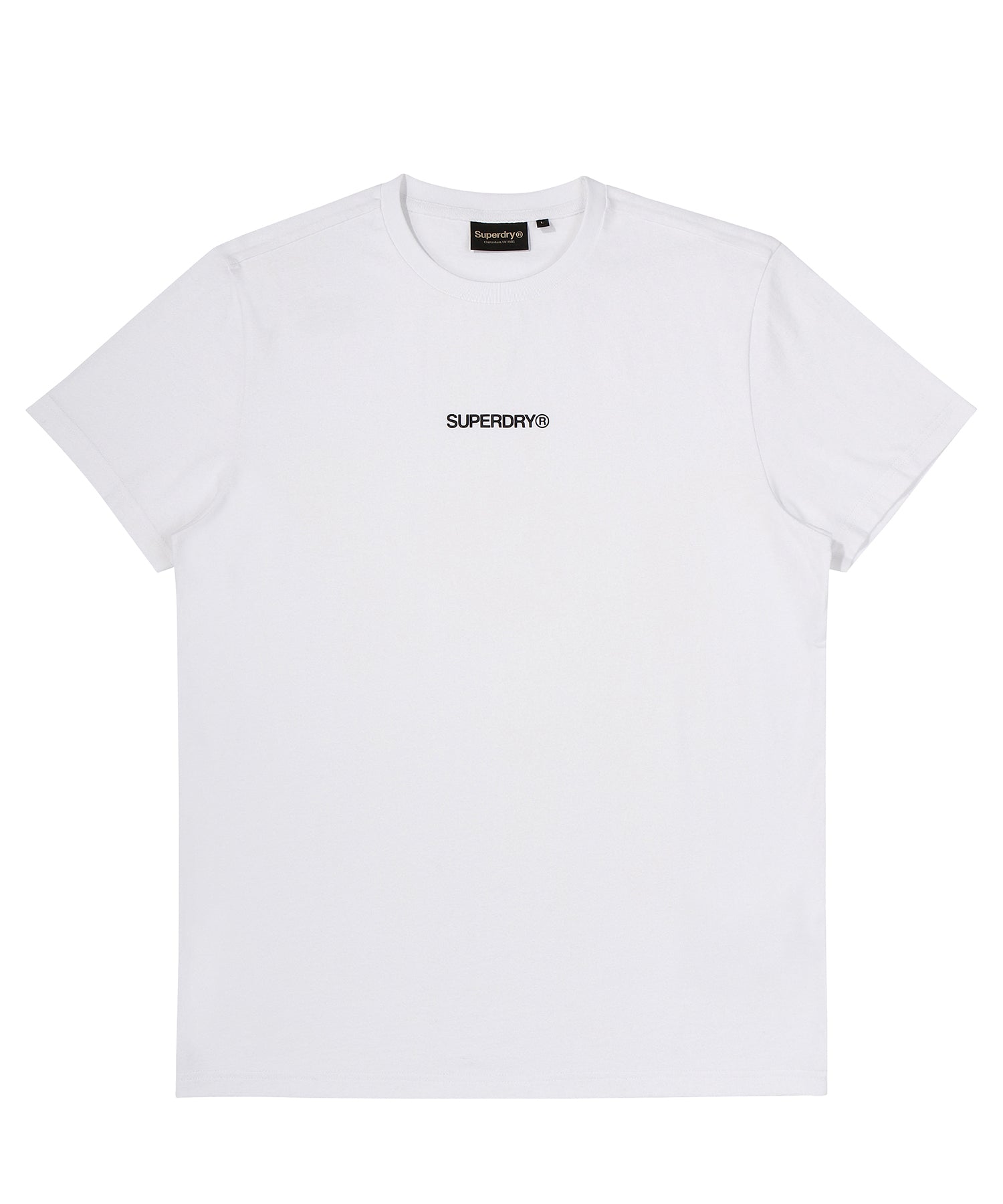 Center Logo T-Shirt - White  - Superdry Singapore