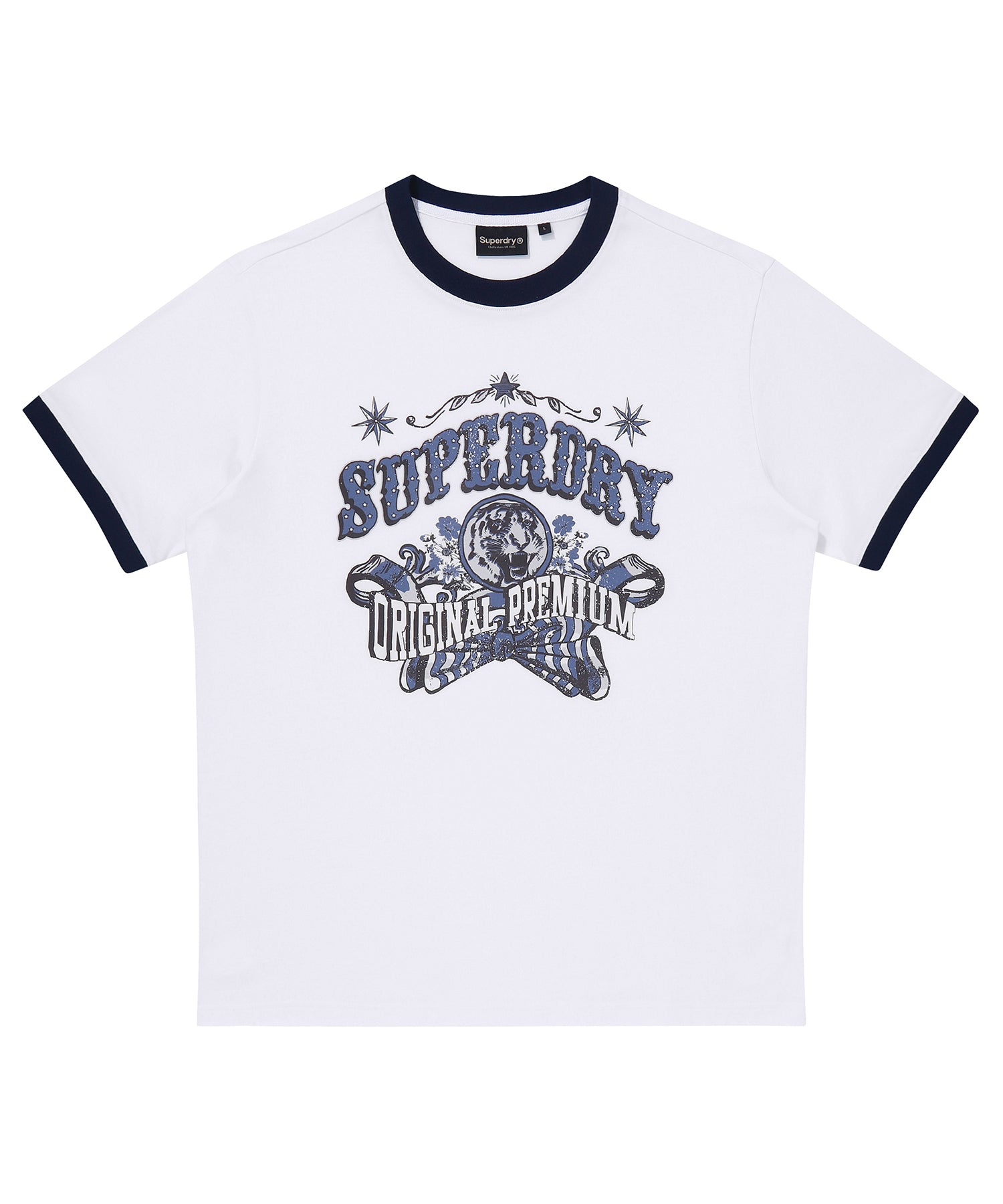 Carnival Graphic Ringer T-Shirt - Superdry Singapore