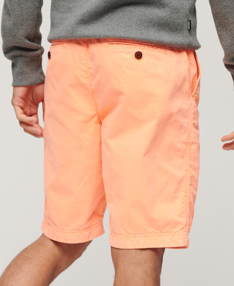 Officer Chino Shorts - Peach - Superdry Singapore
