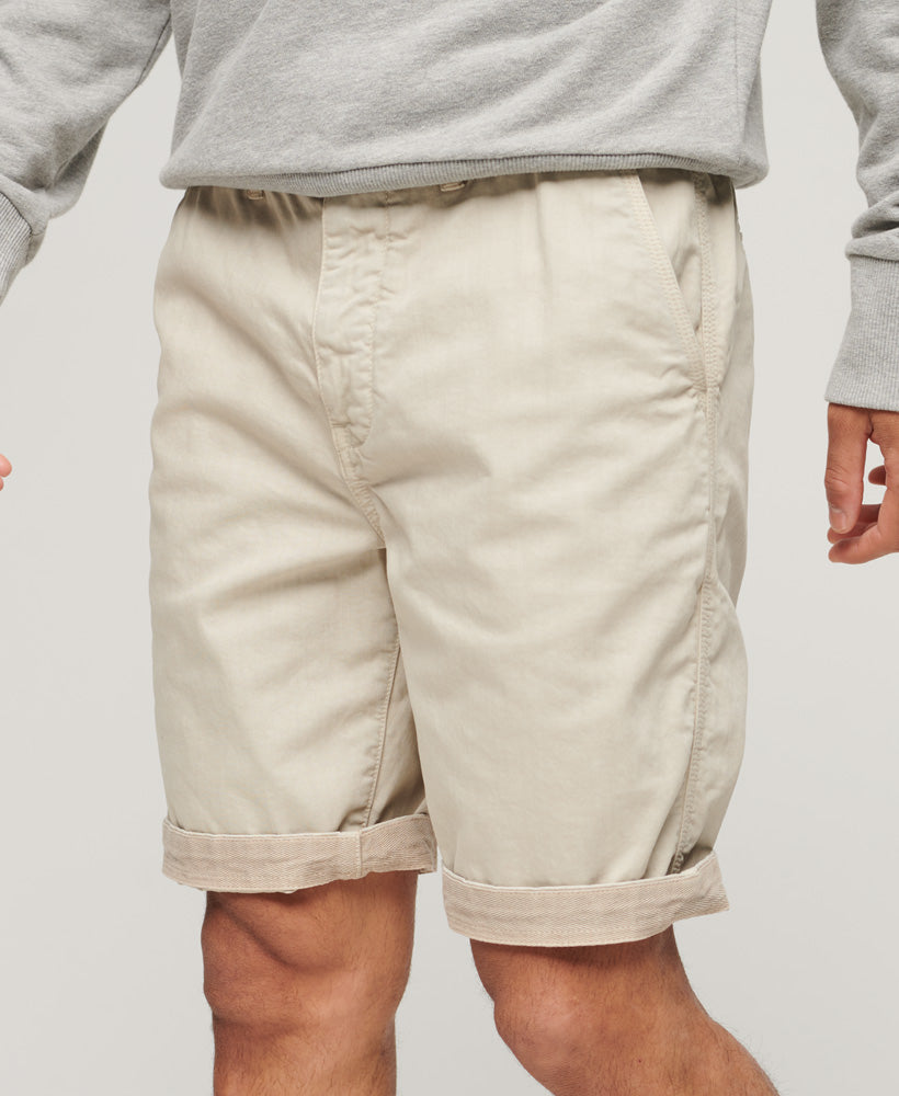 Officer Chino Shorts - Chateau Grey - Superdry Singapore