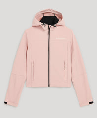 Hooded Soft Shell Trekker Jacket - Vintage Blush Pink