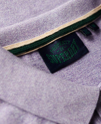 Classic Pique Polo Shirt - Iris Purple Marl - Superdry Singapore