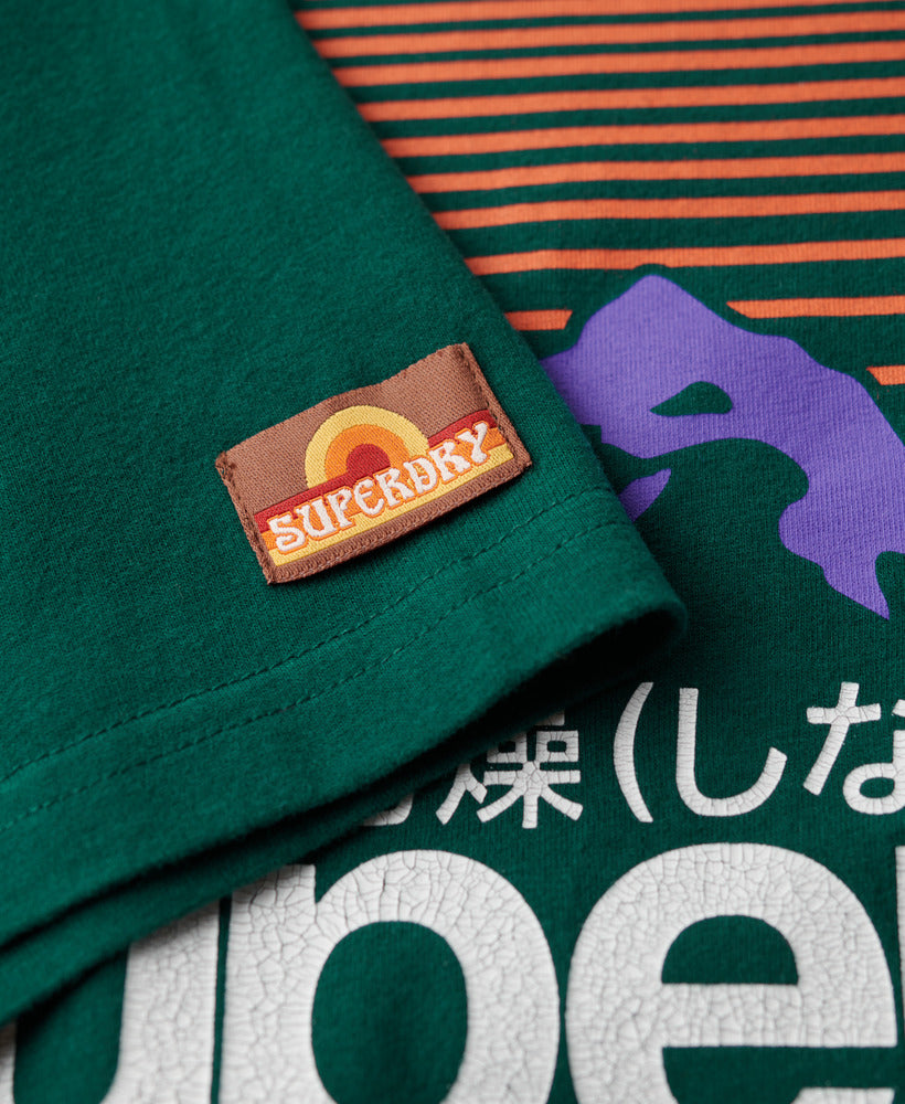 Great Outdoors Graphic T-Shirt - Dark Pine Green - Superdry Singapore