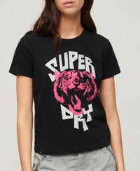 Lo-Fi Rock Graphic T-Shirt - Jet Black - Superdry Singapore
