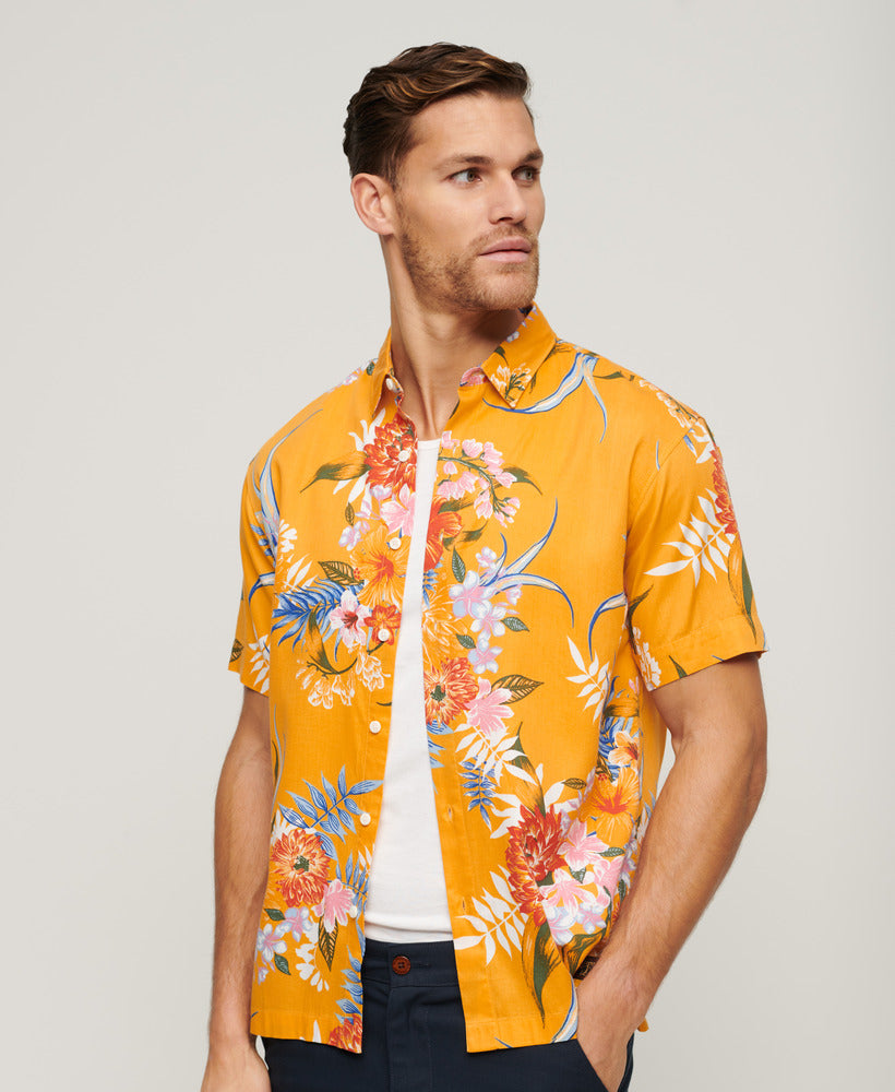 Hawaiian Shirt - Anemone Yellow - Superdry Singapore