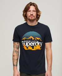 Great Outdoors Graphic T-Shirt - Eclipse Navy - Superdry Singapore