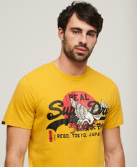 Tokyo Graphic T Shirt - Oil Yellow - Superdry Singapore