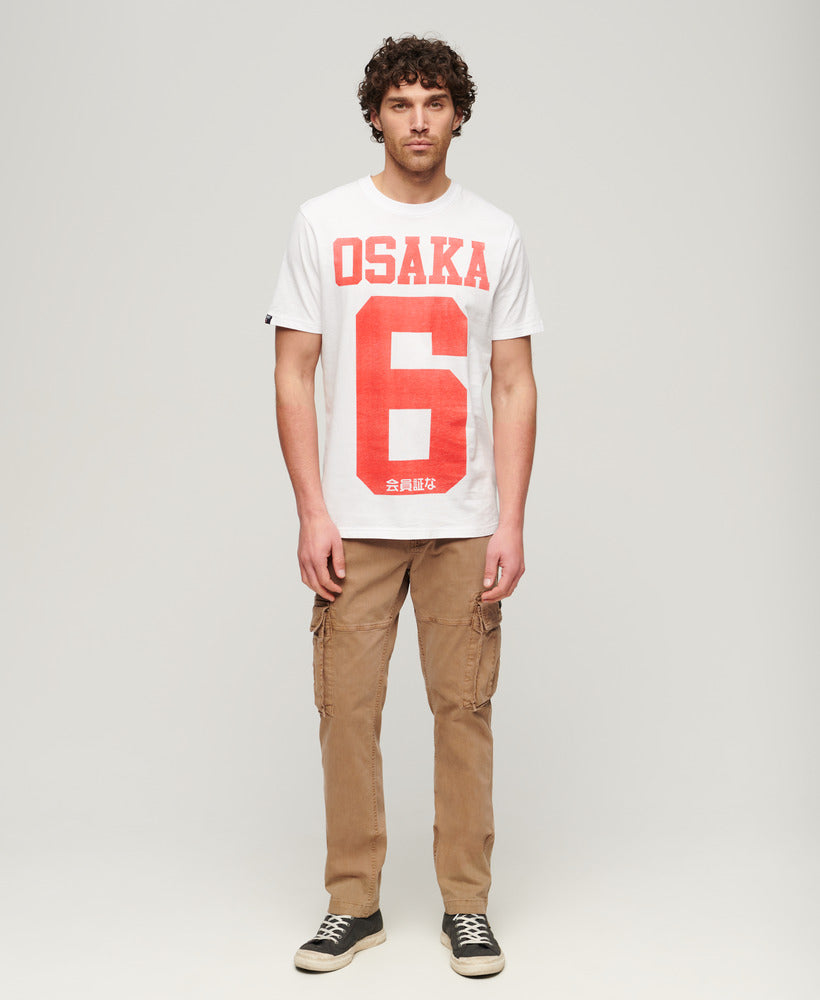 Osaka Graphic T-Shirt - Optic - Superdry Singapore