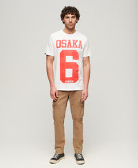 Osaka Graphic T-Shirt - Optic - Superdry Singapore