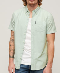 Oxford Short Sleeve Shirt - Light Green - Superdry Singapore